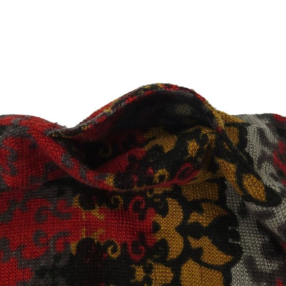 Luii Button Front Cardigan Womens M Wool Blend Slit Pockets Tab Half Sleeve - Picture 7 of 16